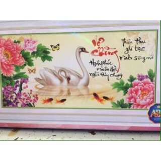 Tranh đính đá vợ chồng DF226