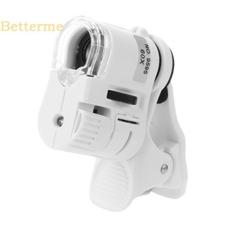 ☀HOT HOME☀ 60X Phone Microscope Zoom Micro Camera Clip Lens w/ LED Light