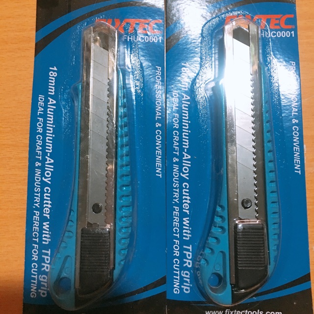 DAO DỌC GIẤY fixtec 18mm thép đúc chuyện dụng làm thạch cao bền- sắc bén