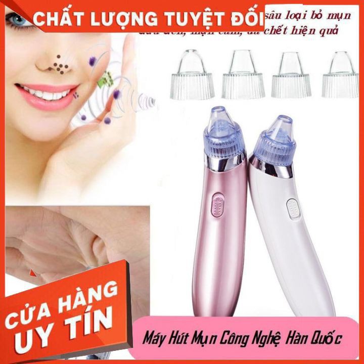 Máy Hút Mụn Hàn Quốc Cao Cấp + Tặng 4 Đầu Hút