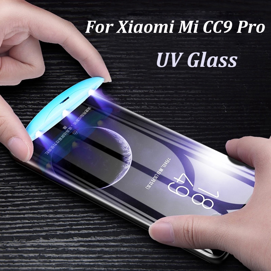 Kính cường lực kèm keo dán UV bảo vệ toàn màn hình cho Xiaomi Mi 11 Note 10 Lite Pro 5G