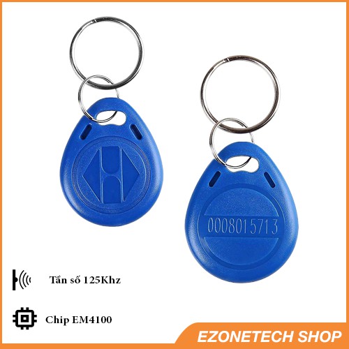 Thẻ Từ RFID Tần Số 125Khz Dạng Móc Khóa Chip EM4100 ( Proxy Key Fob)