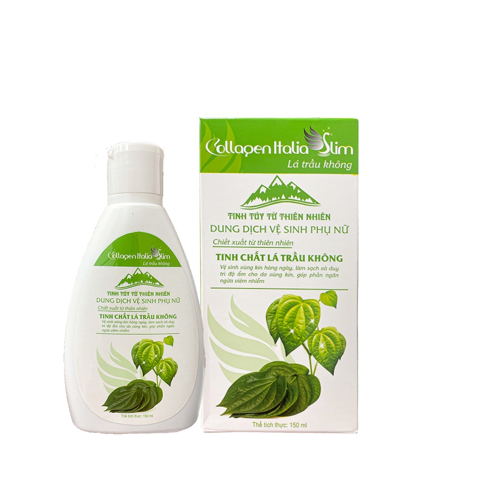 (Có Che Tên) Dung Dịch Vệ Sinh Lá Trầu Không Khử Mùi Hôi Bảo Vệ Vùng Kín - Chai 150ml