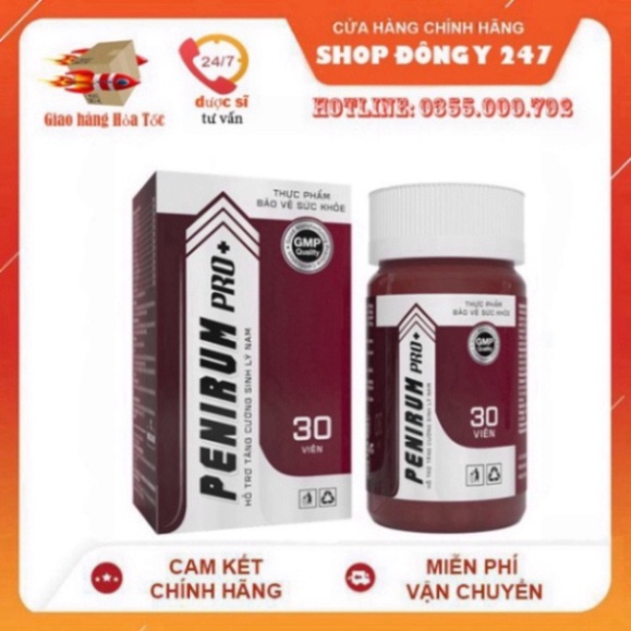 ✅ Viên Uống Sinh Lý Penirum PRO+ 👍 ❤️ - Tăng Phong Độ Nâng Bản Lĩnh - Chính Hãng 30 Viên