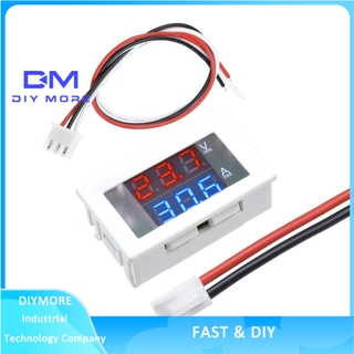 【READY STOCK】 DC 100V 10A Vôn kế Ampe kế kỹ thuật số Volt Amp Meter đo kép Blue + Red LED