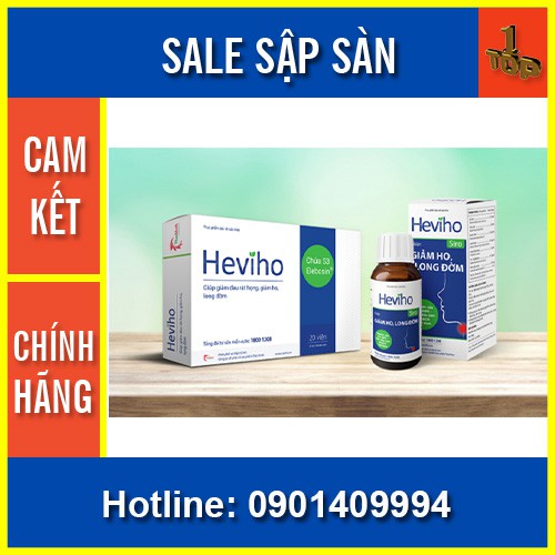 🔹 HEVIHO [Viên Nén - Dạng Siro] - Giảm Ho, Long Đờm