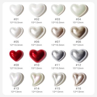 charm tim trang trí móng tay