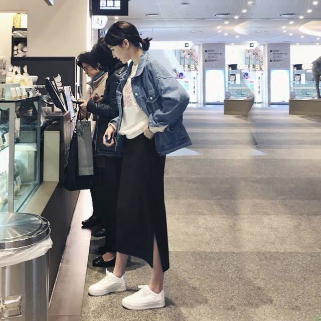 Chân váy đen bút chì dài hàng taobao | BigBuy360 - bigbuy360.vn