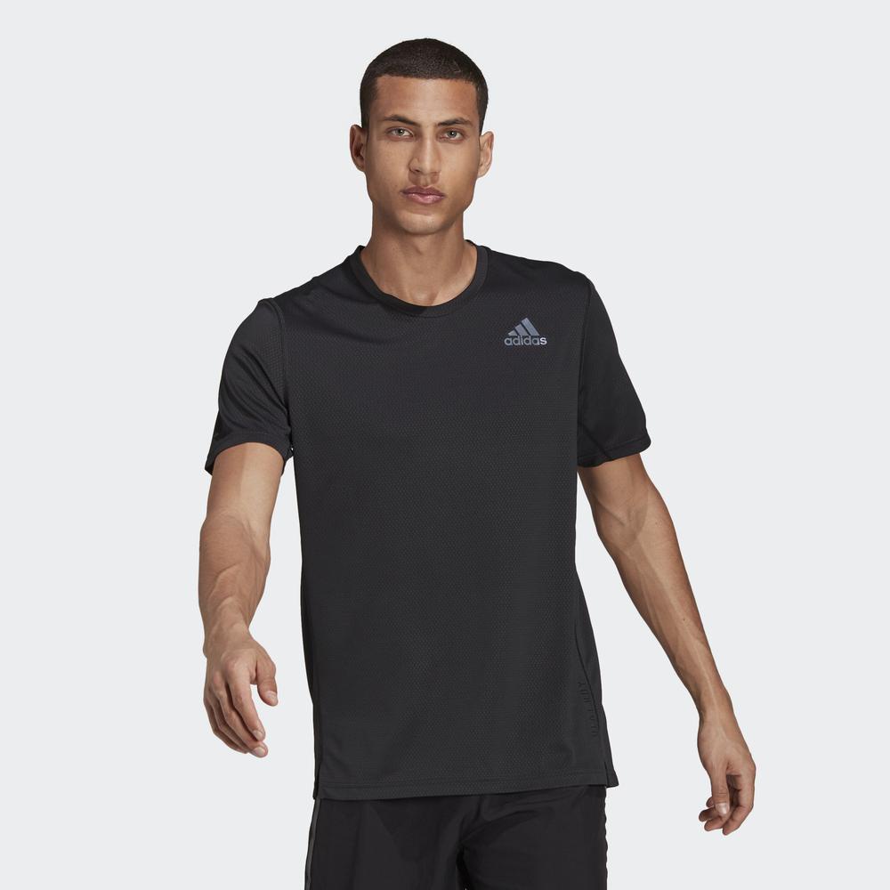 Áo Tee adidas RUNNING Nam Áo Thun Chạy Bộ adidas HEAT.RDY Màu đen H13218