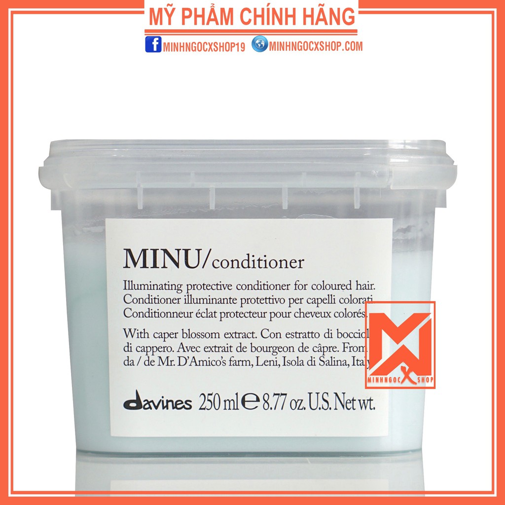 Dầu xả dành cho tóc nhuộm DAVINES MINU 250ml chính hãng