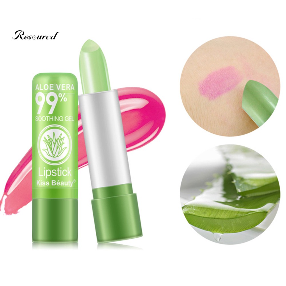 Son dưỡng Kissbeauty chiết xuất nha đam dưỡng ẩm đổi màu môi theo nhiệt độ lâu phai | BigBuy360 - bigbuy360.vn