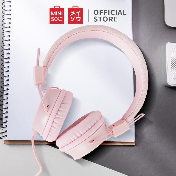 Tai Nghe Chụp Tai Miniso Có Mic Màu Hồng | BigBuy360 - bigbuy360.vn