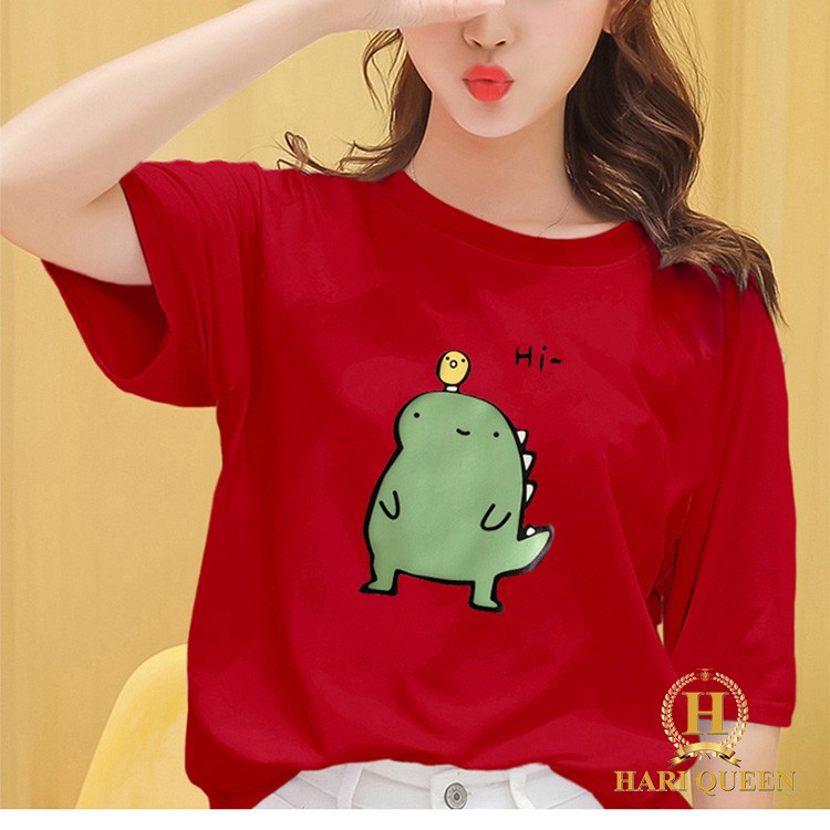 FREE SHIP ĐƠN TỪ 50K Áo phông Hi khủng long nhiều màu HARI0320 1