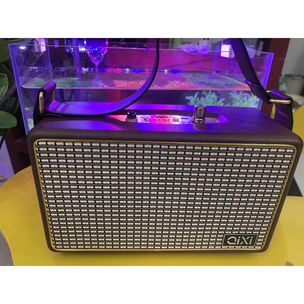 Loa Bluetooth Qixi SK-2025 Âm Thanh Siêu Đỉnh Tích Hợp Cổng Micro 6.5 Karaoke Micro Không Dây BH 12 Tháng
