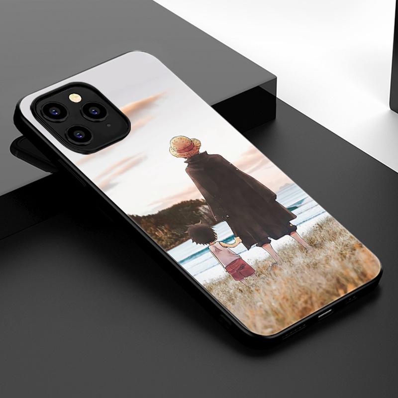 Ốp Điện Thoại Mềm Chống Sốc In Hình One Piece Cho iPhone 13 Pro Max 11 12 X XS iPhone 7 8 Plus SE 2020