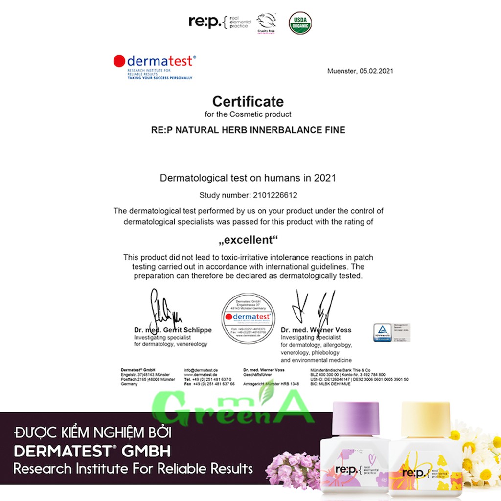 Nước Hoa RE:P NATURAL HERB INNERBALANCE COZY 5ml Hương Thơm Liên Tục 10 Giờ Nước Hoa Cho Mẹ Bầu, Sau Sinh