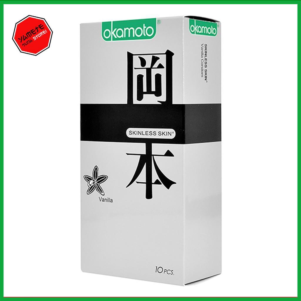 [ Combo 2 hộp ] Bao Cao su Okamoto Skinless Skin Vanilla Hộp 10 Cái