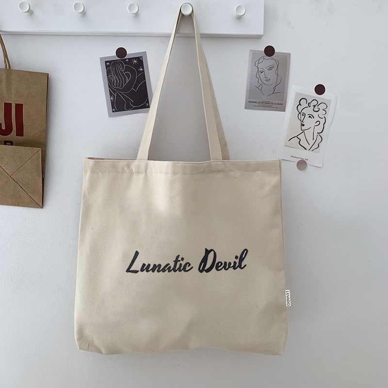 Túi tote bag đẹp vải bố trơn mềm đẹp giá rẻ LUKAMO TX757