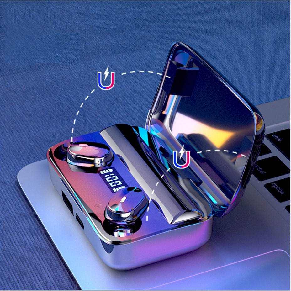 Tai nghe Bluetooth nhét tai TWS 5.0 A9 - chống thấm nước, âm thanh cực hay, màn hình Led - BH 1 đổi 1