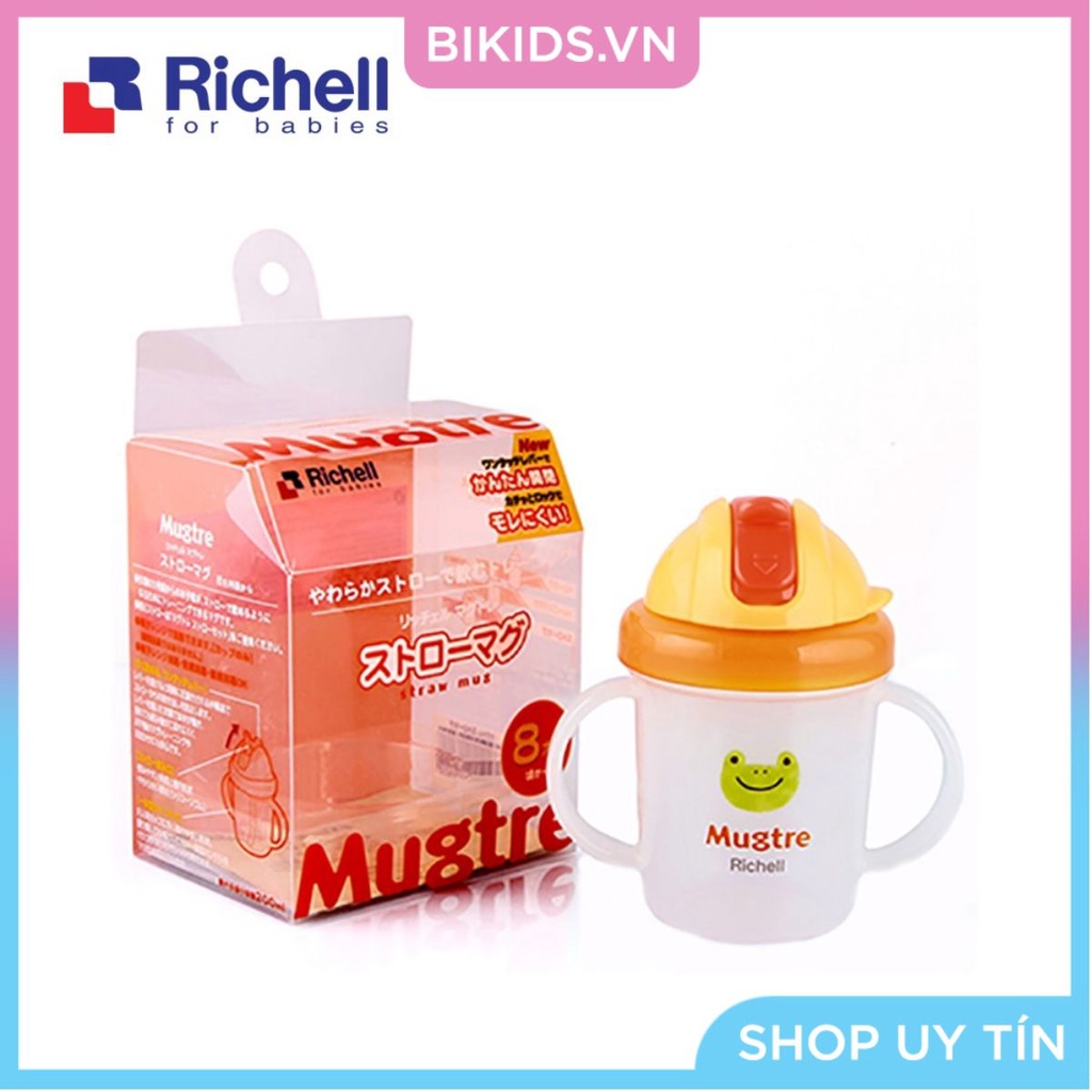 Richell - Cốc ống hút Mugtre
