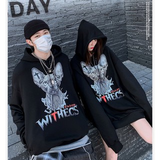 Áo nỉ bông Hoodie in hình phù thủy WITHECS - KN16
