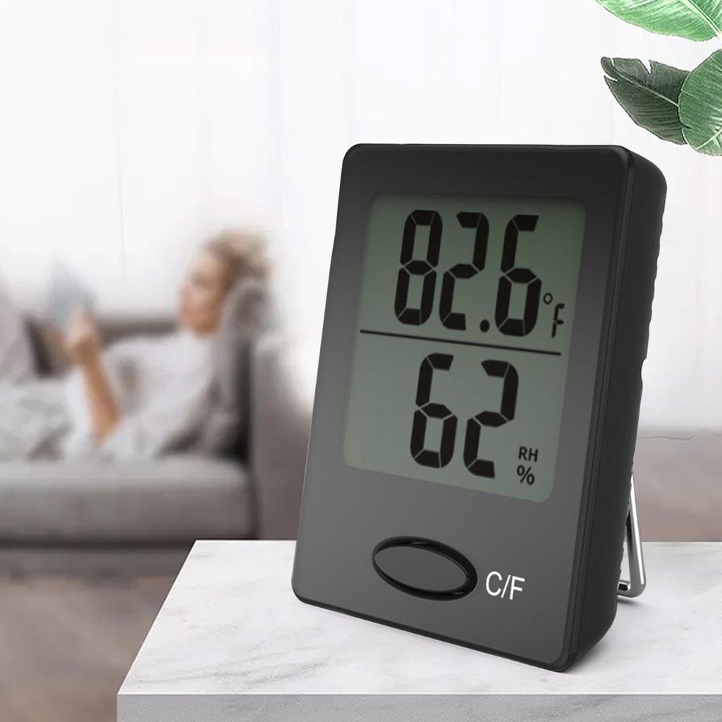 [Dolity2] Máy Đo Nhiệt Độ Và Độ Ẩm Trong Nhà Hiển Thị Nhiệt Độ Kỹ Thuật Số