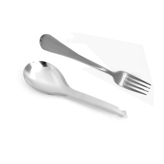 Bộ muỗng canh bầu kèm nĩa inox 430 AntaCook cao cấp