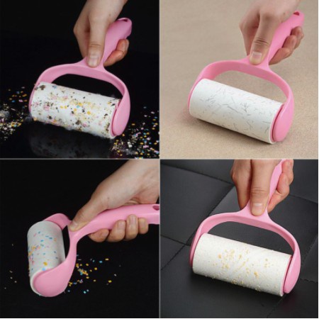 Cây lăn bụi quần áo, sofa, ga gường, lông chó mèo (Tặng kèm 2 lõi)