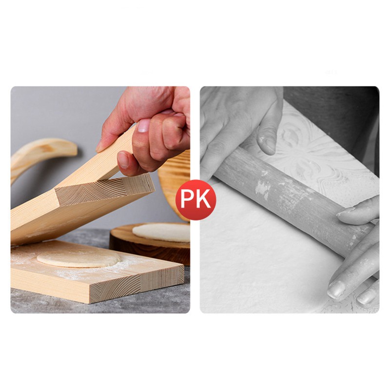 Dụng Cụ Ép Bột Làm Há Cảo Bằng Gỗ Tiện Dụng