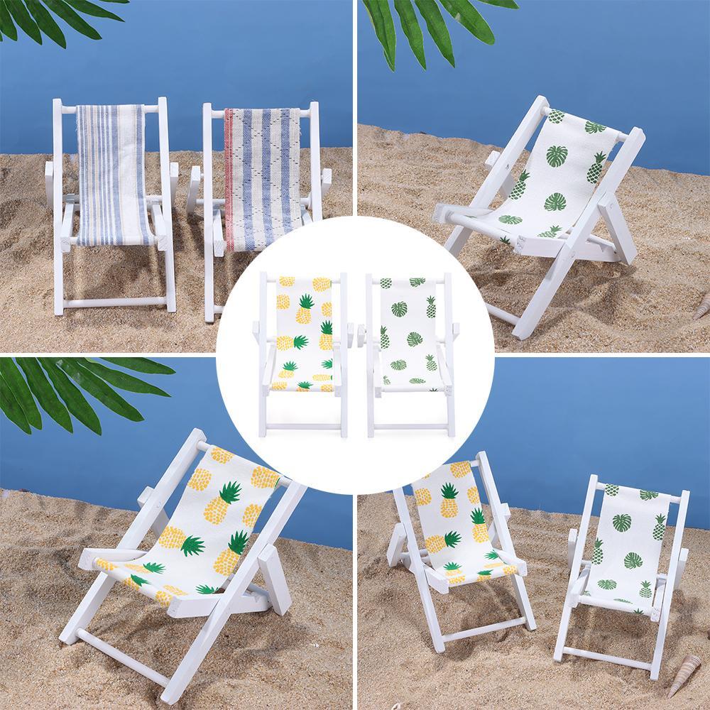 LAYOR1 Mô Hình Ghế Bãi Biển Mini Tỉ Lệ 1: 12 Trang Trí Nhà Búp Bê