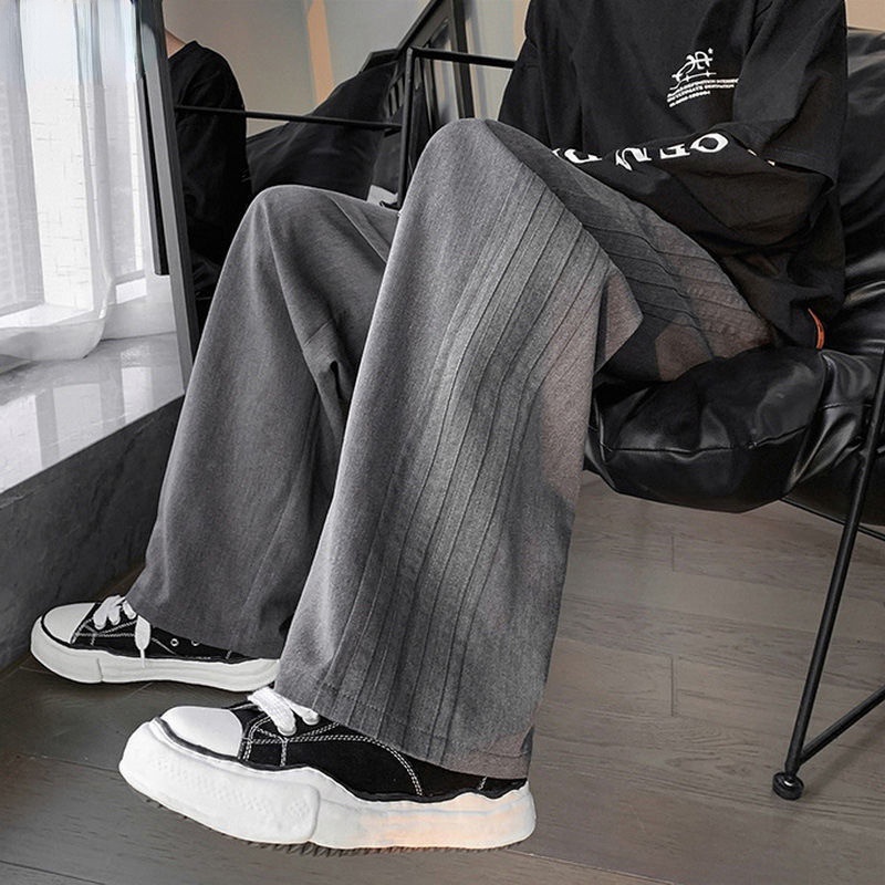 Quần Dài Ống Rộng Lưng Cao Co Giãn Thời Trang Mùa Hè Dành Cho Nam