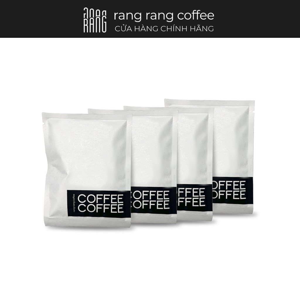 Combo 4 phin giấy cà phê Arabica, Robusta, Phin, Espresso Rang Rang Coffee 12g