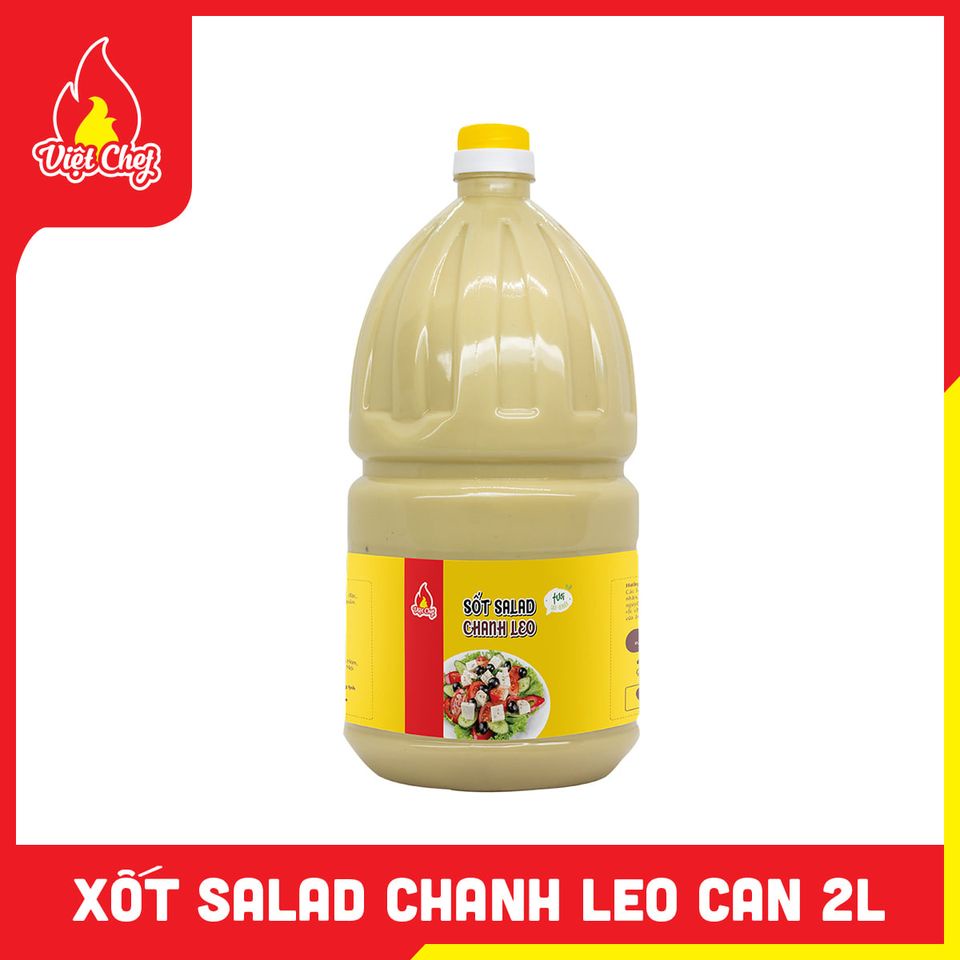 Sốt chanh leo, sốt trộn salad Việt Chef can 2L, chuyên dùng cho nhà hàng