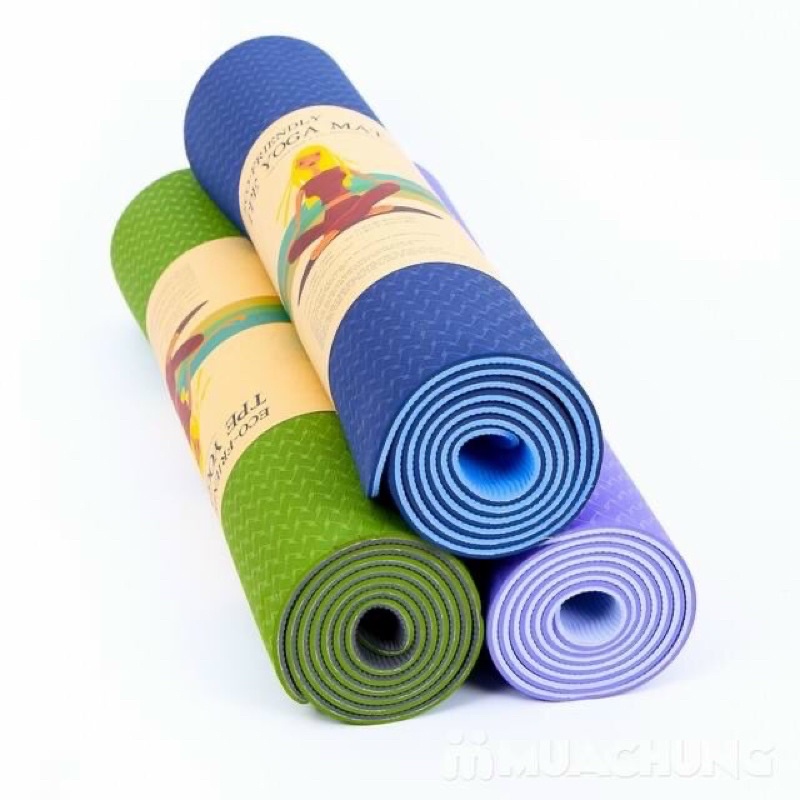 Thảm tập yoga 2 lớp TPE cao cấp