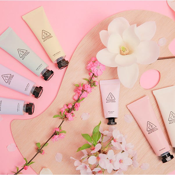 Kem Lót Điều Chỉnh Màu Da 3CE Back To Baby Make Up Base