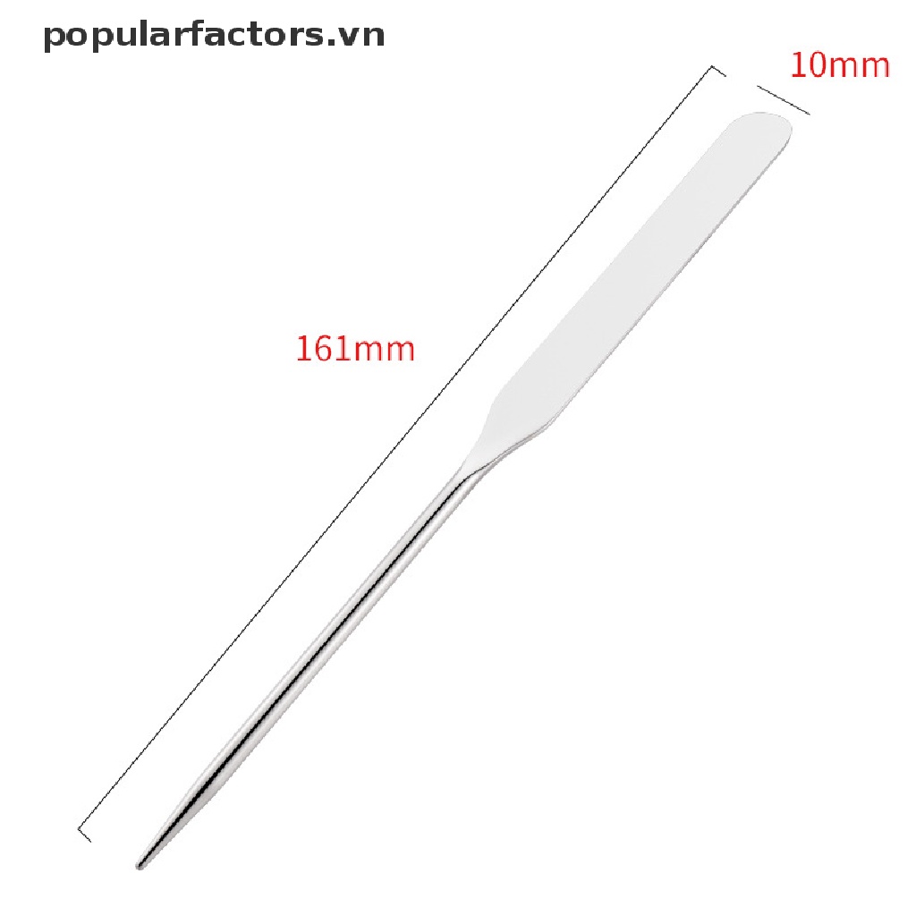 Que Trộn Kem Nền / Nước Hoa Hồng Bằng Inox Tiện Dụng