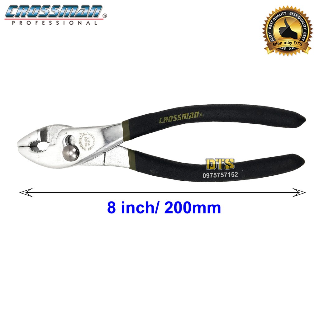 ⚜️FREESHIP⚜️ Kìm 2 lỗ - Kìm răng 2 nấc Crossman U.S.A 8 inch/ 200mm