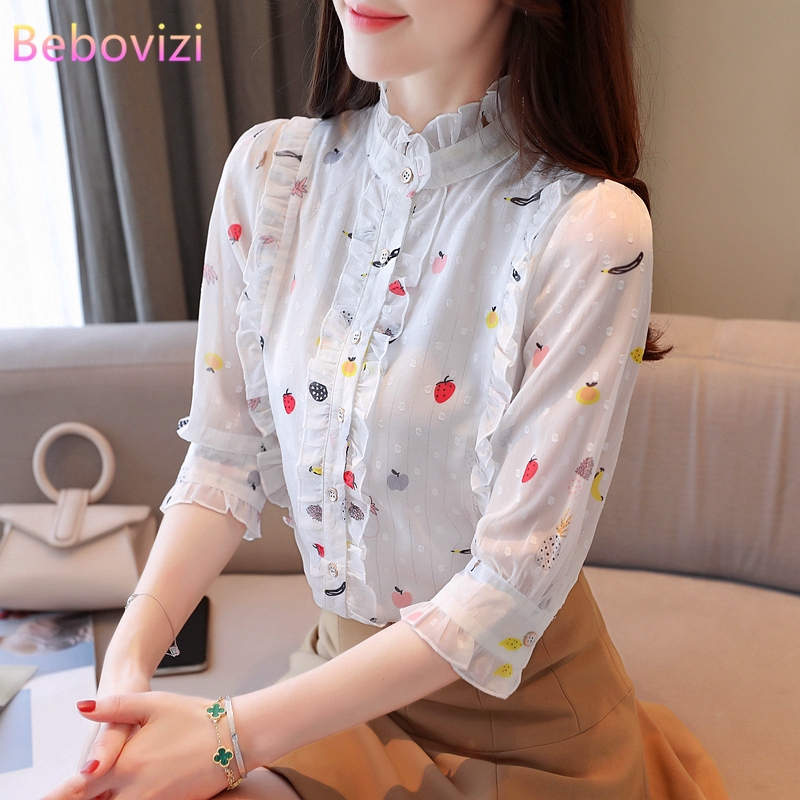 Áo Sơ Mi Nữ Tay Lỡ Cổ Bẻ Thời Trang Hàn