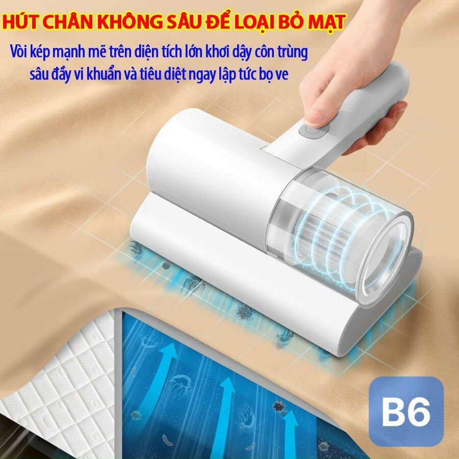 Máy Hút Bụi Cầm Tay CHIGO Hút Bụi Sofa Nệm Giường Chăn Đệm Diệt Khuẩn Bằng Tia Uv Lực Hút Mạnh Chống Ồn Tiện Lợi