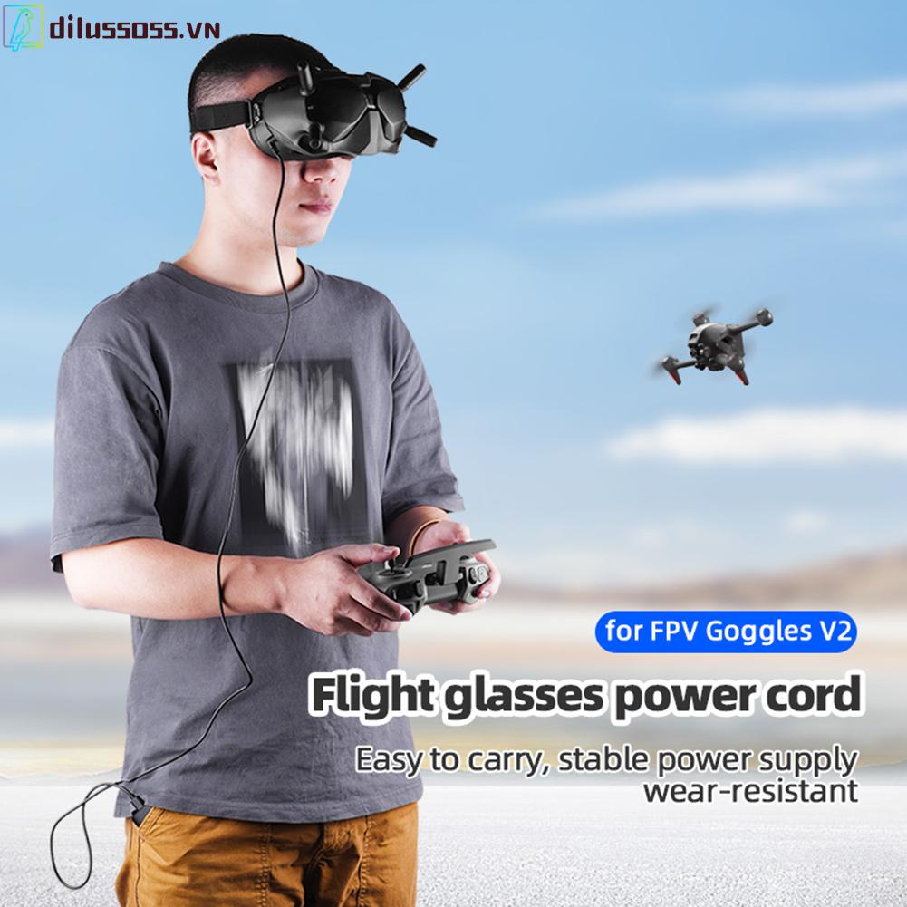 Cáp nguồn Dilussoss cho DJI FPV Goggles V2 USB Type C