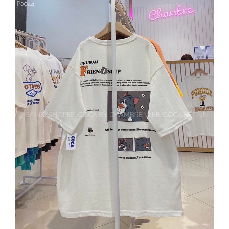 [P0044] Áo thun áo phông UNUSUAL form rộng unisex vải cotton mỏng mát (Có sẵn/ảnh thật)