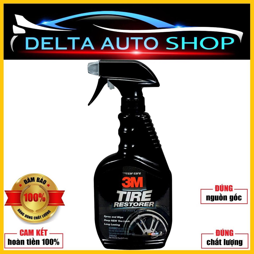 Chai Xịt Bảo Dưỡng Lốp Vỏ Xe Ô TÔ 3M Tire Restorer 473ml