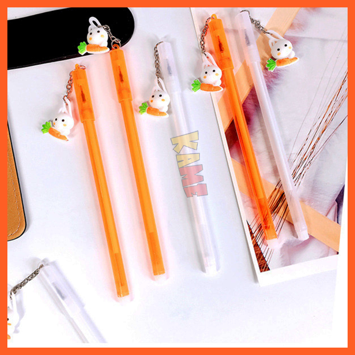 HCM - Bút viết hoạt hình Stitch Totoro mèo Chii vịt Sally có móc treo, gấu Brown Thỏ cà rốt kute