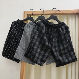 Combo áo Oversize và quần short caro