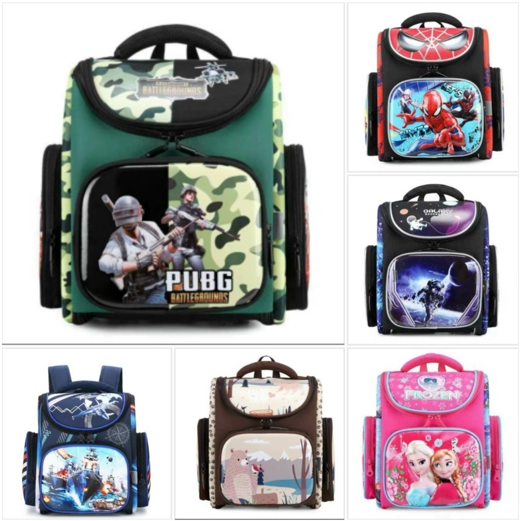 Ba lô chống gù siêu xịn đủ màu hình cho các bé cấp1 balo tiểu học.