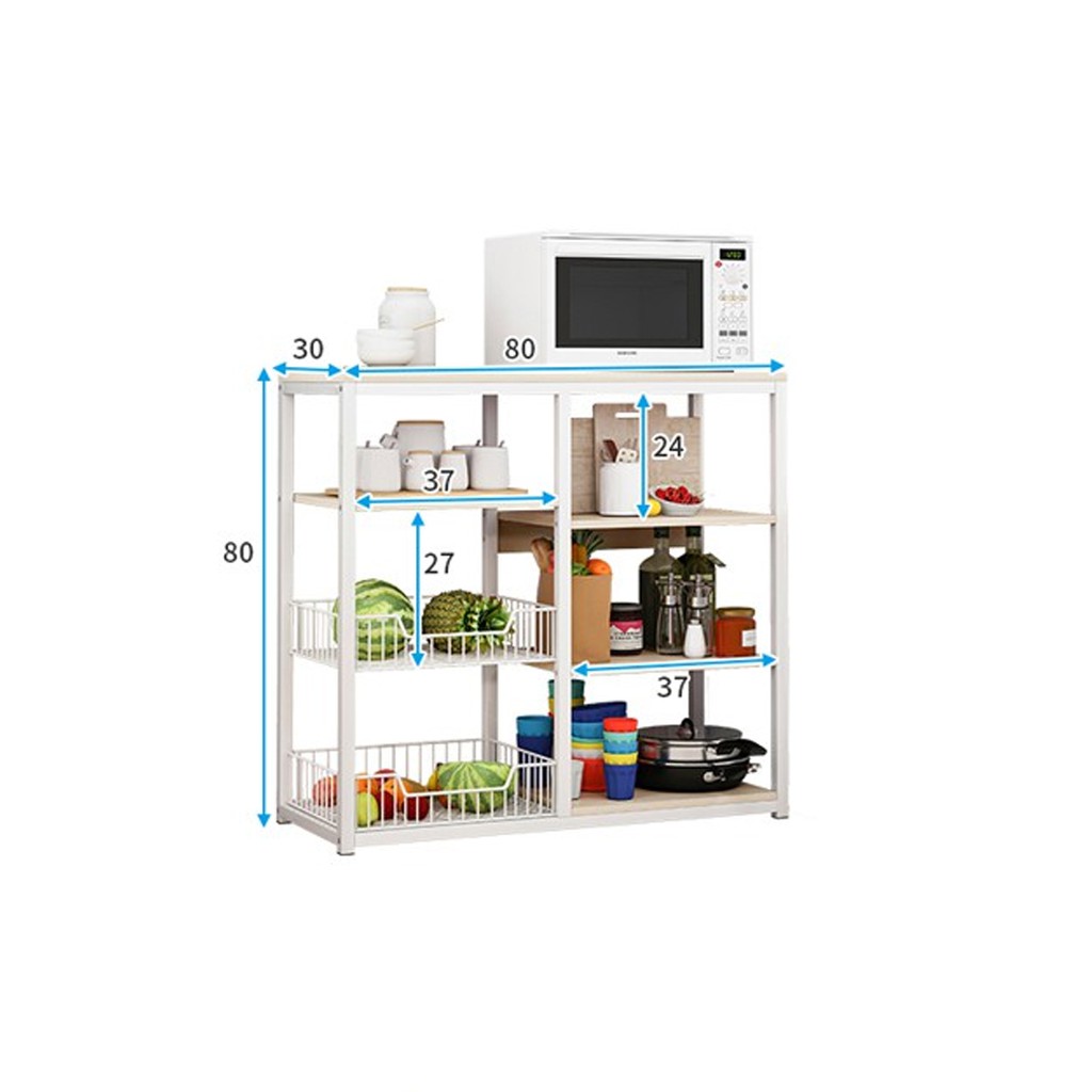 Kệ bếp đa năng 6 ô - Kệ lò vi sóng RE0662