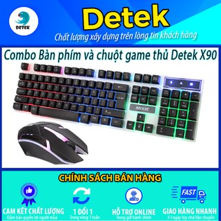 Combo Bàn phím và chuột game thủ Detek X90 (hình thật 100%)