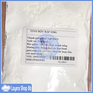 [NOWSHIP HỎA TỐC TRONG 1H] TINH BỘT BẮP CHIA LẺ GÓI 150G