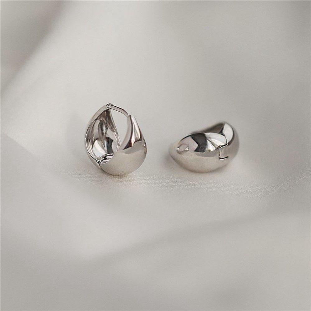 Bông Tai Phong Cách Hàn Quốc Thanh Lịch Cho Nữ|Khuyên Tai Kim Loại Dạng Vòng Thời Trang Cổ Điển