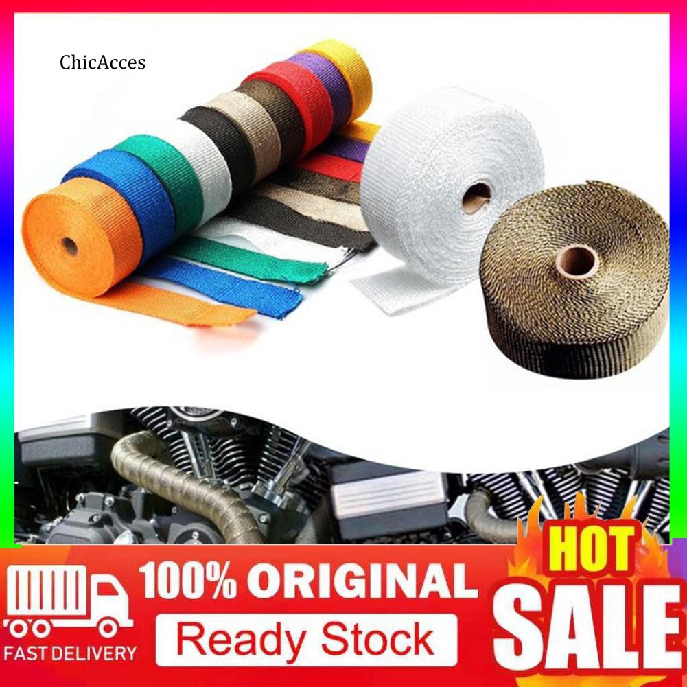Cuộn băng dính chịu nhiệt 5m bọc ống xả khí xe máy chống nóng